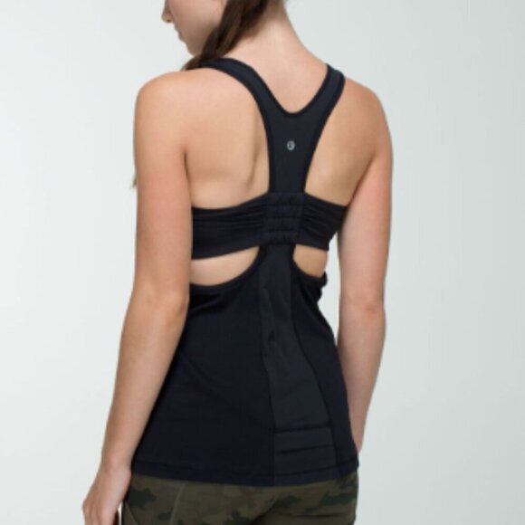 EC Lululemon Tone It Tank - Black - Size 6 - Picture 1 of 4